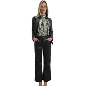 NEW N BY NANCY faux leather pant in black